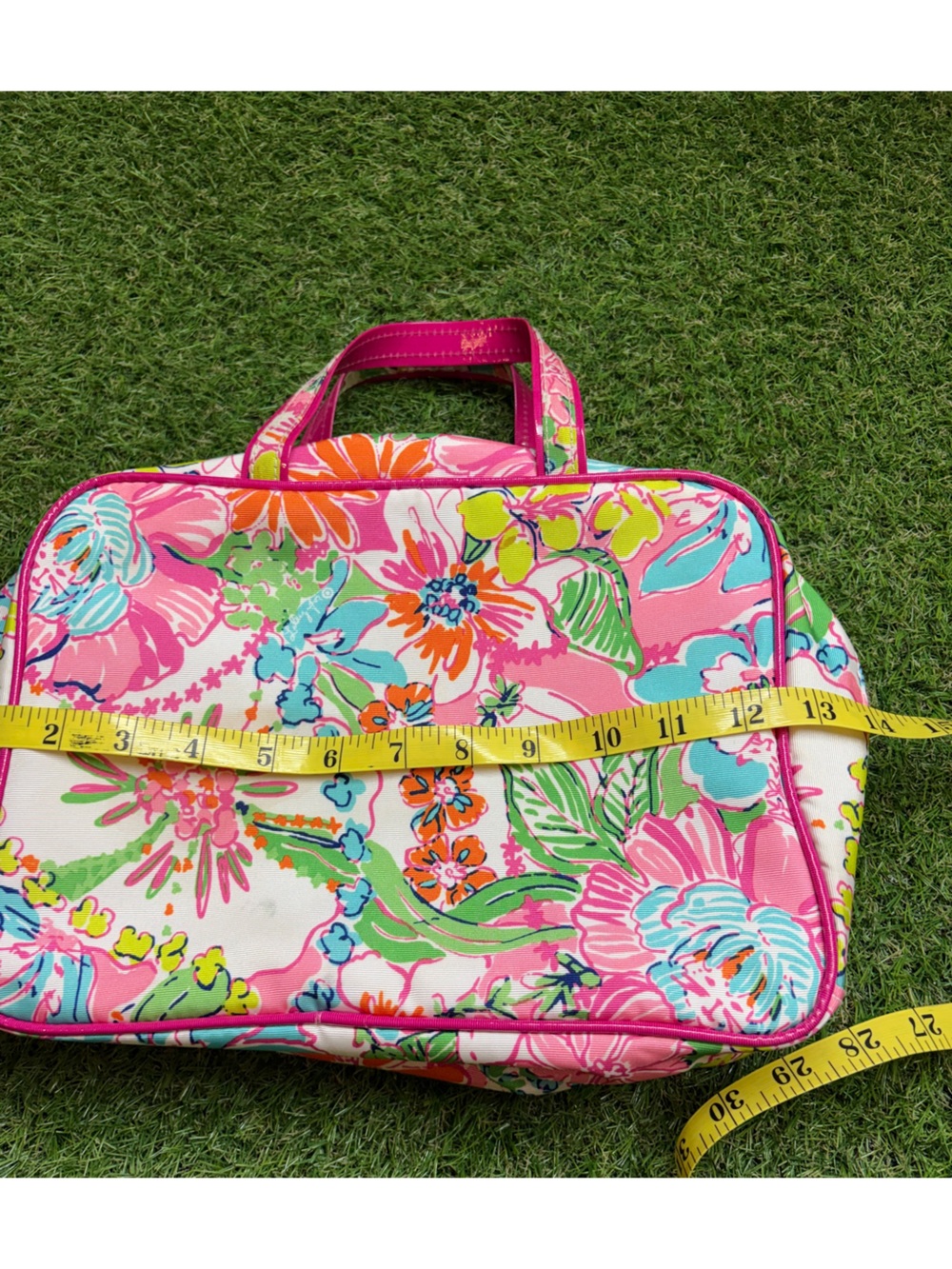 Lilly putlizer Floral Pink Multi Travel Tote Bag - Picture 7 of 8